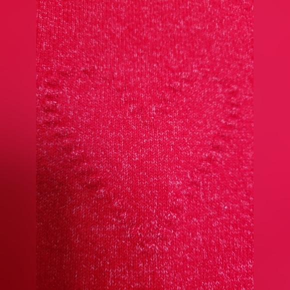Loft Women's Heart Sweater Cotton/Wool Blend Red Soft Small - Picture 3 of 16